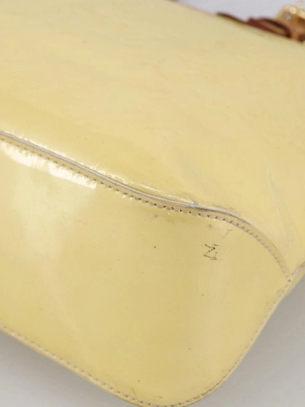 LOUIS VUITTON Monogram Vernis Brentwood Shoulder Bag Perle M91512 LV Auth ka2652 - Picture 10 of 15